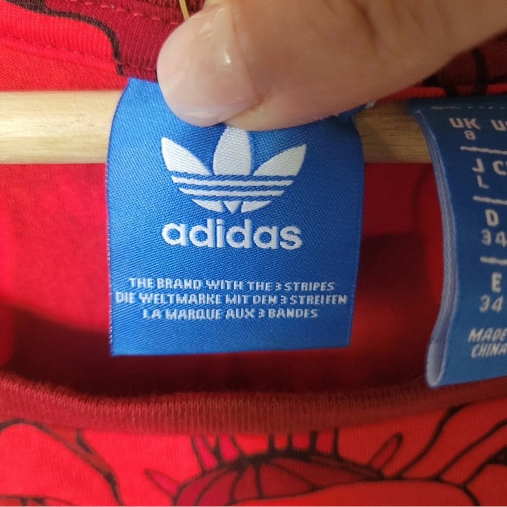 Adidas Originals Trefoil Floral Tank Top Dress - Picture 4 of 7